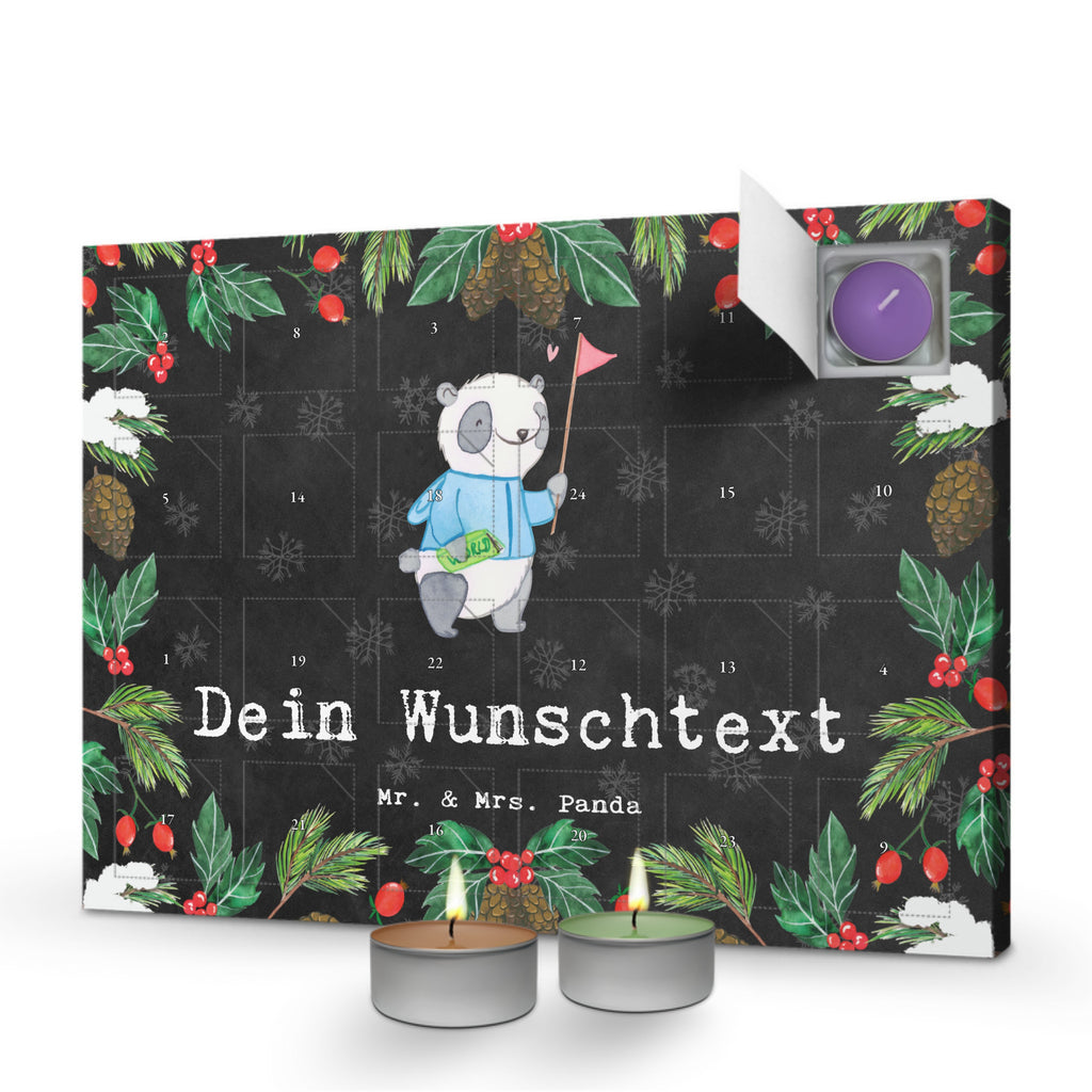 Personalisierter Duftkerzen Adventskalender Reiseleiter Leidenschaft Personalisierter Duftkerzen Adventskalender, Beruf, Ausbildung, Jubiläum, Abschied, Rente, Kollege, Kollegin, Geschenk, Schenken, Arbeitskollege, Mitarbeiter, Firma, Danke, Dankeschön