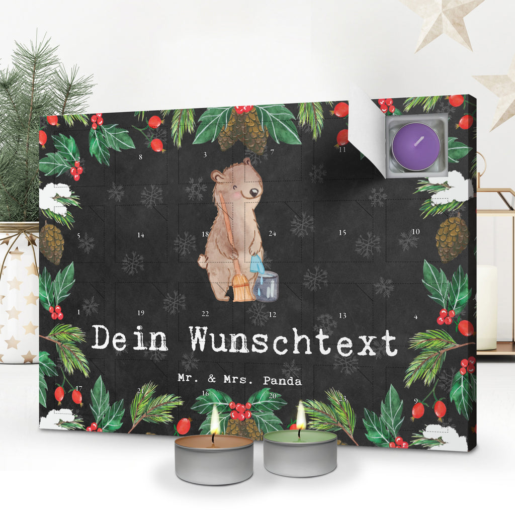 Personalisierter Duftkerzen Adventskalender Reinigungskraft Leidenschaft Personalisierter Duftkerzen Adventskalender, Beruf, Ausbildung, Jubiläum, Abschied, Rente, Kollege, Kollegin, Geschenk, Schenken, Arbeitskollege, Mitarbeiter, Firma, Danke, Dankeschön