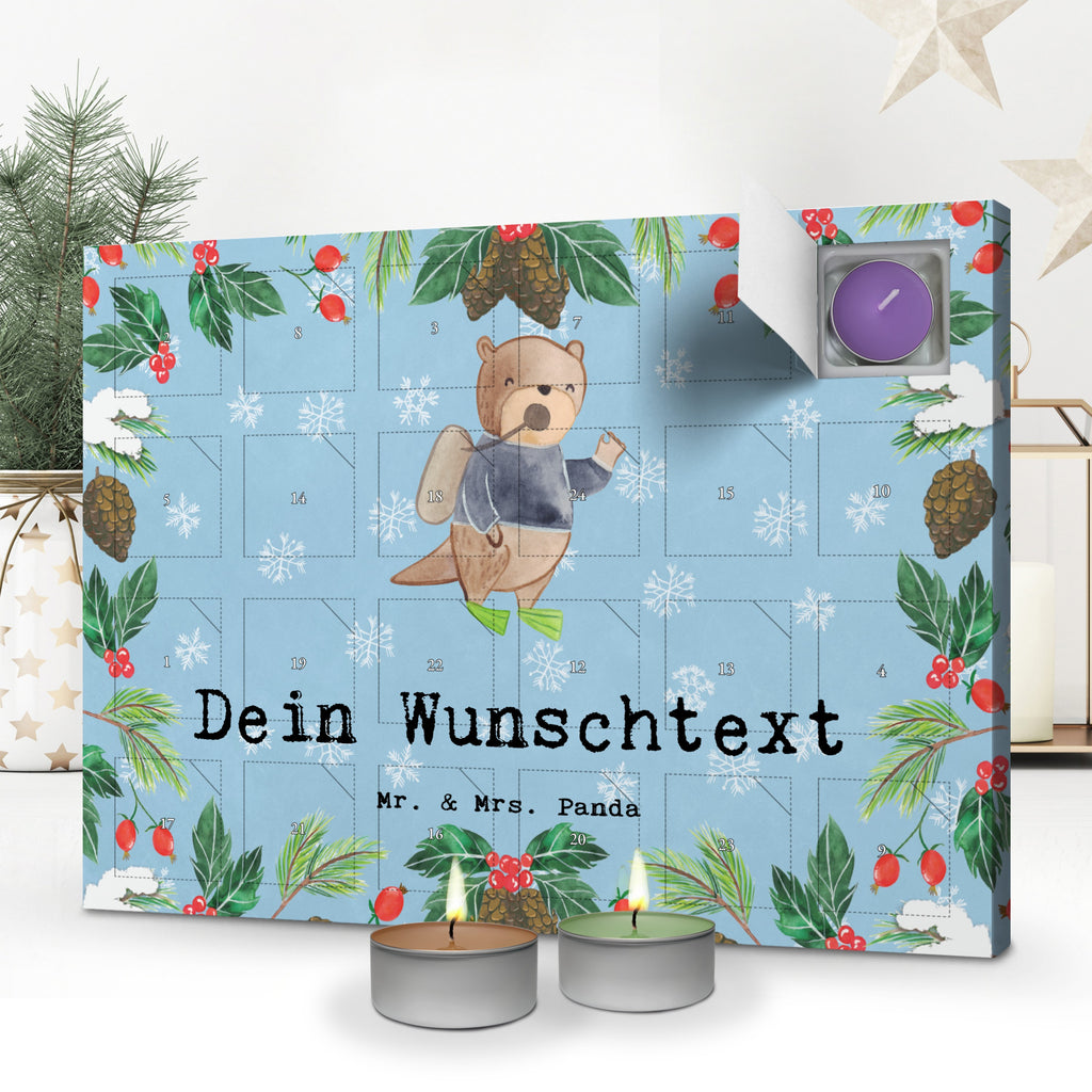 Personalisierter Duftkerzen Adventskalender Taucher Leidenschaft Personalisierter Duftkerzen Adventskalender, Beruf, Ausbildung, Jubiläum, Abschied, Rente, Kollege, Kollegin, Geschenk, Schenken, Arbeitskollege, Mitarbeiter, Firma, Danke, Dankeschön