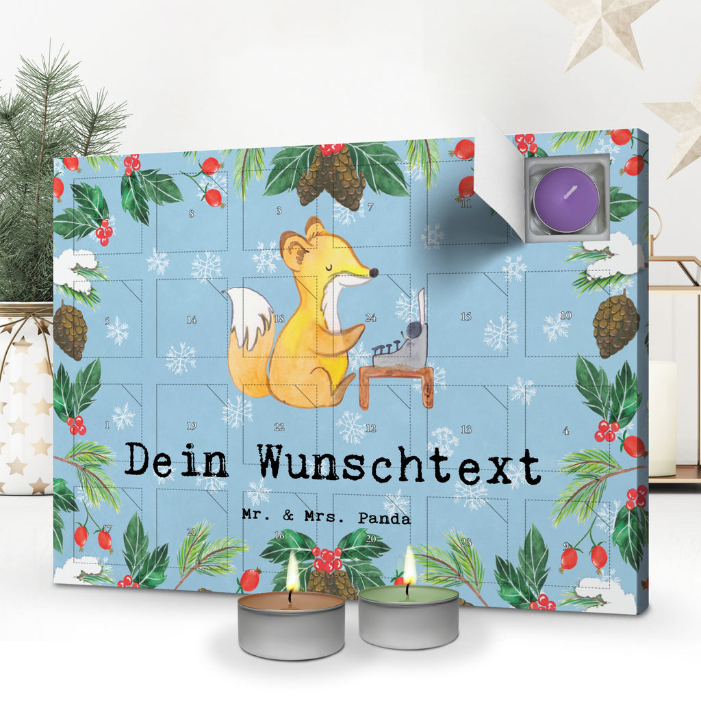 Personalisierter Duftkerzen Adventskalender Online Redakteur Leidenschaft Personalisierter Duftkerzen Adventskalender, Beruf, Ausbildung, Jubiläum, Abschied, Rente, Kollege, Kollegin, Geschenk, Schenken, Arbeitskollege, Mitarbeiter, Firma, Danke, Dankeschön