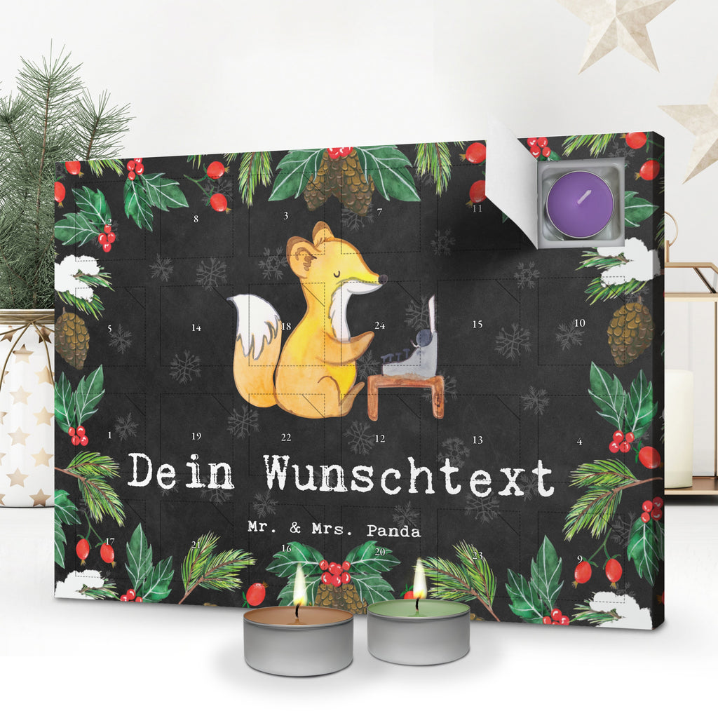 Personalisierter Duftkerzen Adventskalender Online Redakteur Leidenschaft Personalisierter Duftkerzen Adventskalender, Beruf, Ausbildung, Jubiläum, Abschied, Rente, Kollege, Kollegin, Geschenk, Schenken, Arbeitskollege, Mitarbeiter, Firma, Danke, Dankeschön