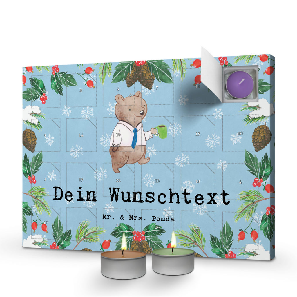 Personalisierter Duftkerzen Adventskalender Moderator Leidenschaft Personalisierter Duftkerzen Adventskalender, Beruf, Ausbildung, Jubiläum, Abschied, Rente, Kollege, Kollegin, Geschenk, Schenken, Arbeitskollege, Mitarbeiter, Firma, Danke, Dankeschön