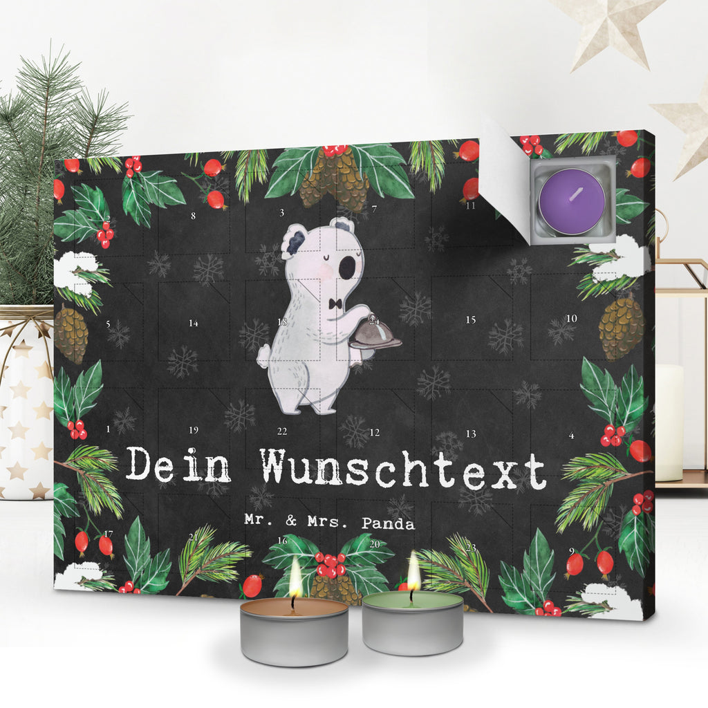 Personalisierter Duftkerzen Adventskalender Kellner Leidenschaft Personalisierter Duftkerzen Adventskalender, Beruf, Ausbildung, Jubiläum, Abschied, Rente, Kollege, Kollegin, Geschenk, Schenken, Arbeitskollege, Mitarbeiter, Firma, Danke, Dankeschön, Kellner, Servicekraft, Restaurant, Ober