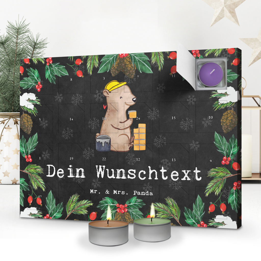 Personalisierter Duftkerzen Adventskalender Maurer Leidenschaft Personalisierter Duftkerzen Adventskalender, Beruf, Ausbildung, Jubiläum, Abschied, Rente, Kollege, Kollegin, Geschenk, Schenken, Arbeitskollege, Mitarbeiter, Firma, Danke, Dankeschön, Maurer, Maurermeister, Gesellenprüfung, Handwerker, Maurerbetrieb