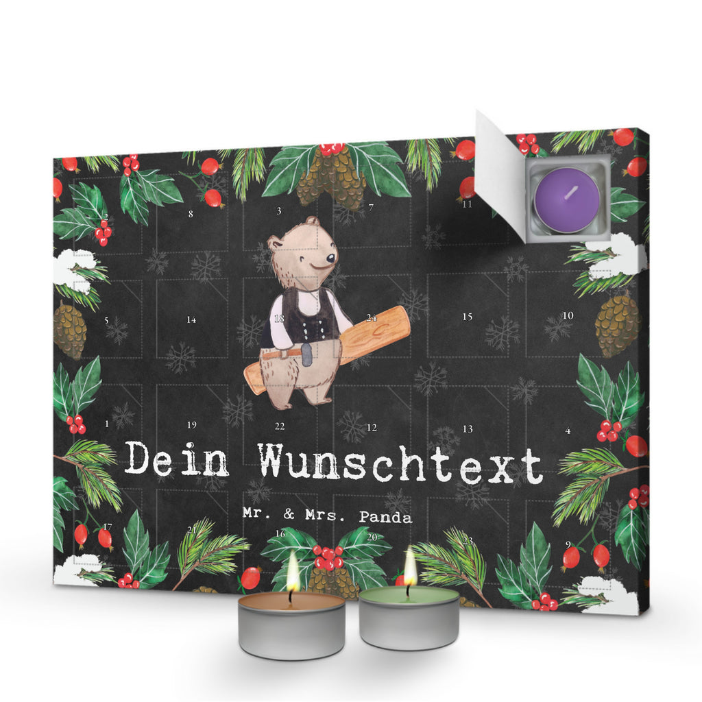 Personalisierter Duftkerzen Adventskalender Zimmermann Leidenschaft Personalisierter Duftkerzen Adventskalender, Beruf, Ausbildung, Jubiläum, Abschied, Rente, Kollege, Kollegin, Geschenk, Schenken, Arbeitskollege, Mitarbeiter, Firma, Danke, Dankeschön