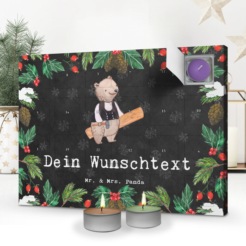 Personalisierter Duftkerzen Adventskalender Zimmermann Leidenschaft Personalisierter Duftkerzen Adventskalender, Beruf, Ausbildung, Jubiläum, Abschied, Rente, Kollege, Kollegin, Geschenk, Schenken, Arbeitskollege, Mitarbeiter, Firma, Danke, Dankeschön