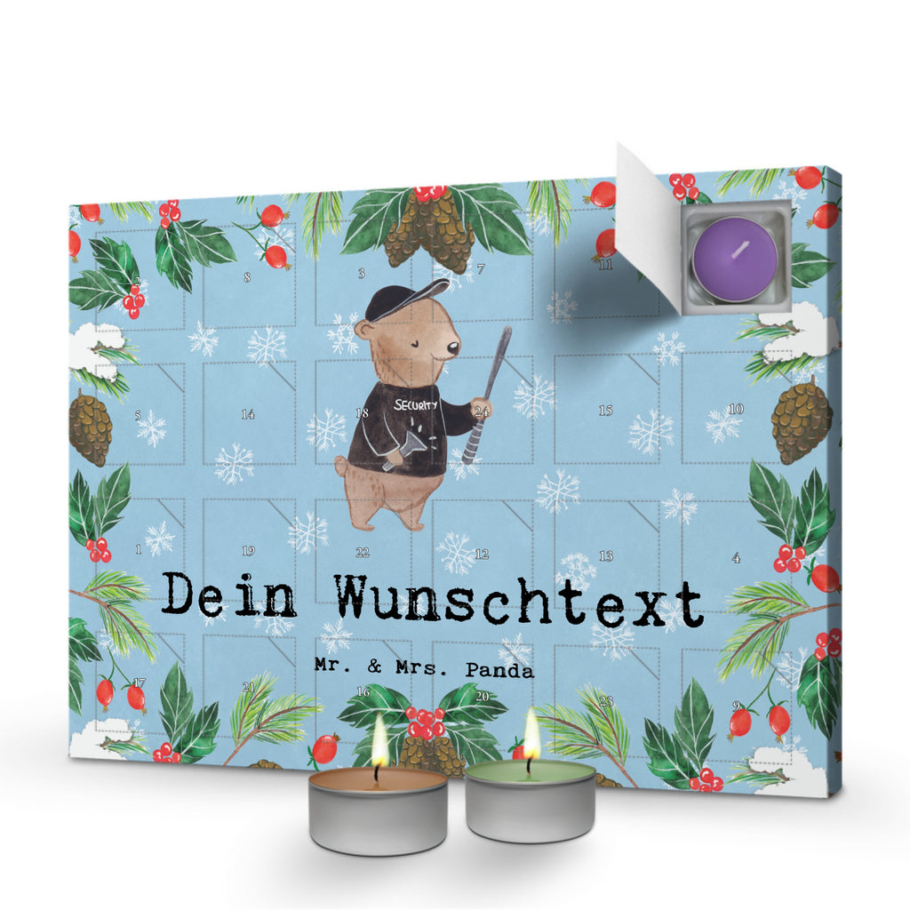 Personalisierter Duftkerzen Adventskalender Bodyguard Leidenschaft Personalisierter Duftkerzen Adventskalender, Beruf, Ausbildung, Jubiläum, Abschied, Rente, Kollege, Kollegin, Geschenk, Schenken, Arbeitskollege, Mitarbeiter, Firma, Danke, Dankeschön, Bodyguard, Personenschützer