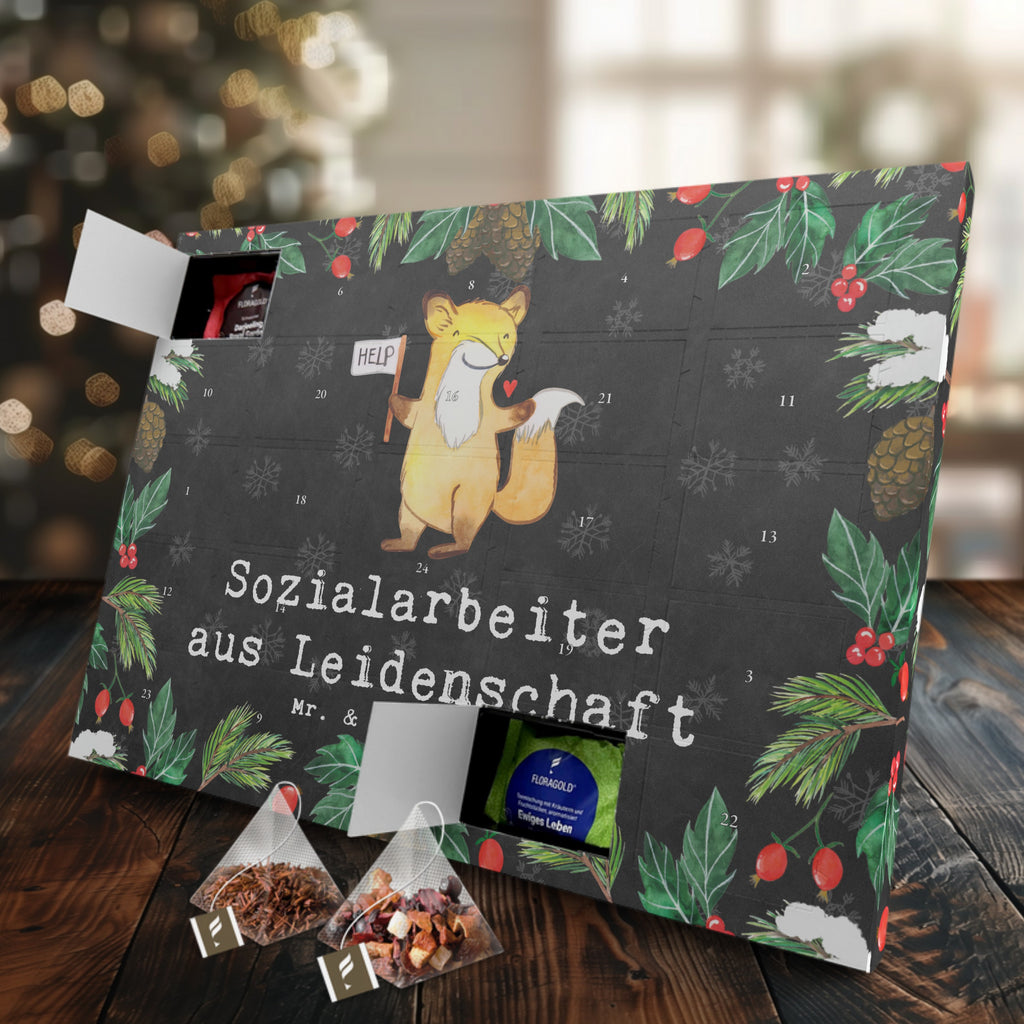 Tee Adventskalender Sozialarbeiter Leidenschaft Adventskalender, Kerzen Adventskalender, Duftkerzen Adventskalender, Beruf, Ausbildung, Jubiläum, Abschied, Rente, Kollege, Kollegin, Geschenk, Schenken, Arbeitskollege, Mitarbeiter, Firma, Danke, Dankeschön