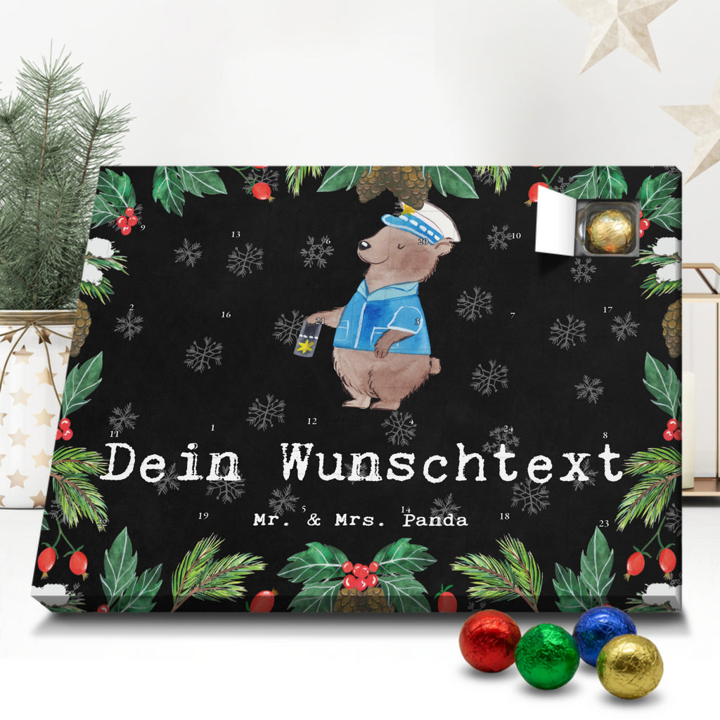 Personalisierter Schoko Adventskalender Polizeivollzugsbeamter Leidenschaft Personalisierter Adventskalender, Adventskalender mit Namen, Beruf, Ausbildung, Jubiläum, Abschied, Rente, Kollege, Kollegin, Geschenk, Schenken, Arbeitskollege, Mitarbeiter, Firma, Danke, Dankeschön, Polizeivollzugsbeamter, Polizist, Polizei