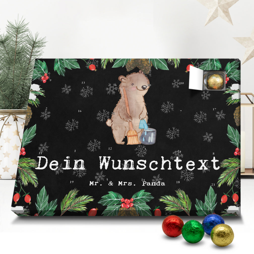 Personalisierter Schoko Adventskalender Reinigungskraft Leidenschaft Personalisierter Adventskalender, Adventskalender mit Namen, Beruf, Ausbildung, Jubiläum, Abschied, Rente, Kollege, Kollegin, Geschenk, Schenken, Arbeitskollege, Mitarbeiter, Firma, Danke, Dankeschön