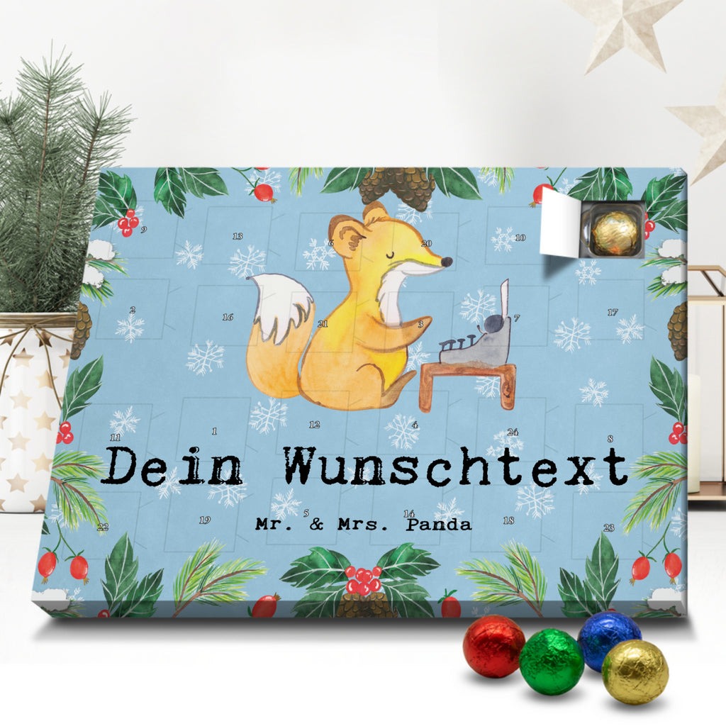 Personalisierter Schoko Adventskalender Online Redakteur Leidenschaft Personalisierter Adventskalender, Adventskalender mit Namen, Beruf, Ausbildung, Jubiläum, Abschied, Rente, Kollege, Kollegin, Geschenk, Schenken, Arbeitskollege, Mitarbeiter, Firma, Danke, Dankeschön