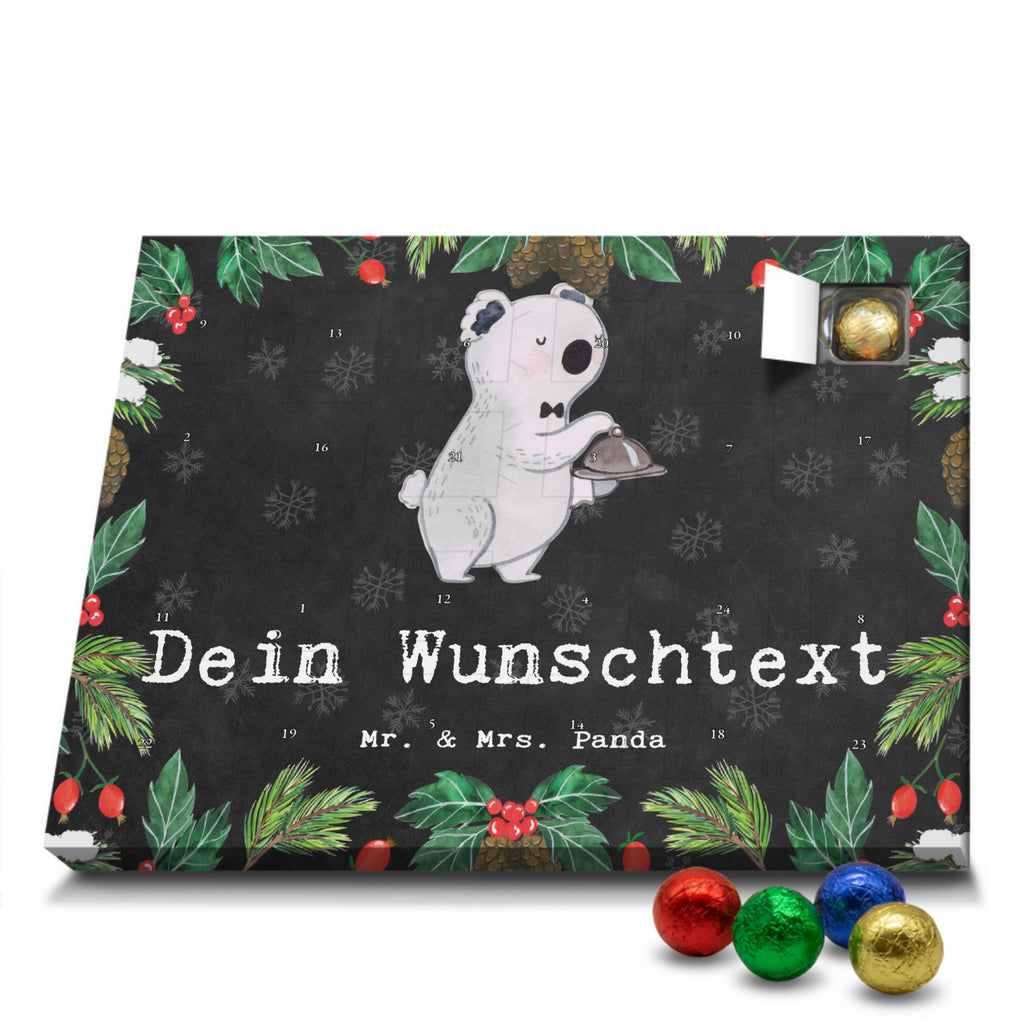 Personalisierter Schoko Adventskalender Kellner Leidenschaft Personalisierter Adventskalender, Adventskalender mit Namen, Beruf, Ausbildung, Jubiläum, Abschied, Rente, Kollege, Kollegin, Geschenk, Schenken, Arbeitskollege, Mitarbeiter, Firma, Danke, Dankeschön, Kellner, Servicekraft, Restaurant, Ober