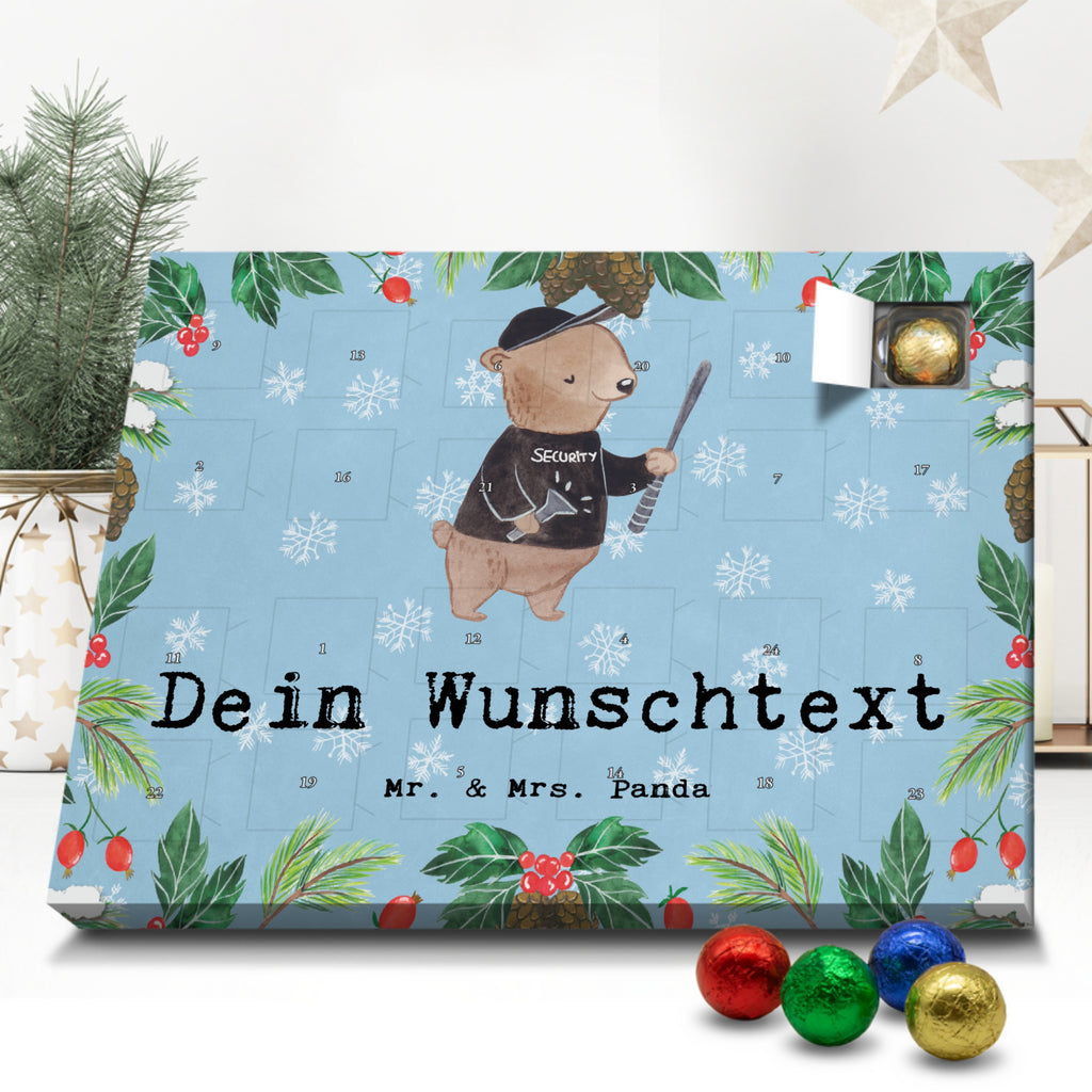 Personalisierter Schoko Adventskalender Security Mitarbeiter Leidenschaft Personalisierter Adventskalender, Adventskalender mit Namen, Beruf, Ausbildung, Jubiläum, Abschied, Rente, Kollege, Kollegin, Geschenk, Schenken, Arbeitskollege, Mitarbeiter, Firma, Danke, Dankeschön