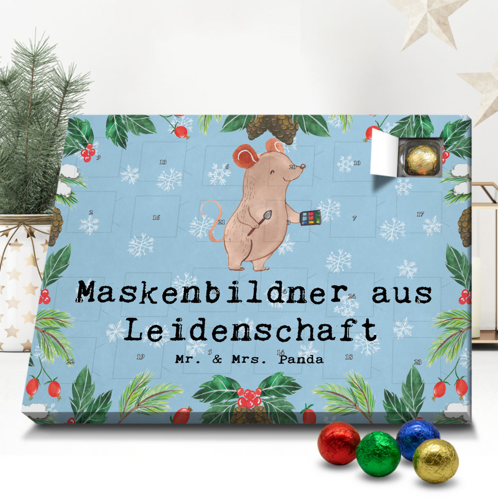 Schoko Adventskalender Maskenbildner Leidenschaft Adventskalender, Schokoladen Adventskalender, Schoko Adventskalender, Beruf, Ausbildung, Jubiläum, Abschied, Rente, Kollege, Kollegin, Geschenk, Schenken, Arbeitskollege, Mitarbeiter, Firma, Danke, Dankeschön, Kosmetiker, Make Up Artist, Maskenbildner, Visagist, Beauty Salon, Kosmetikstudio, Eröffnung