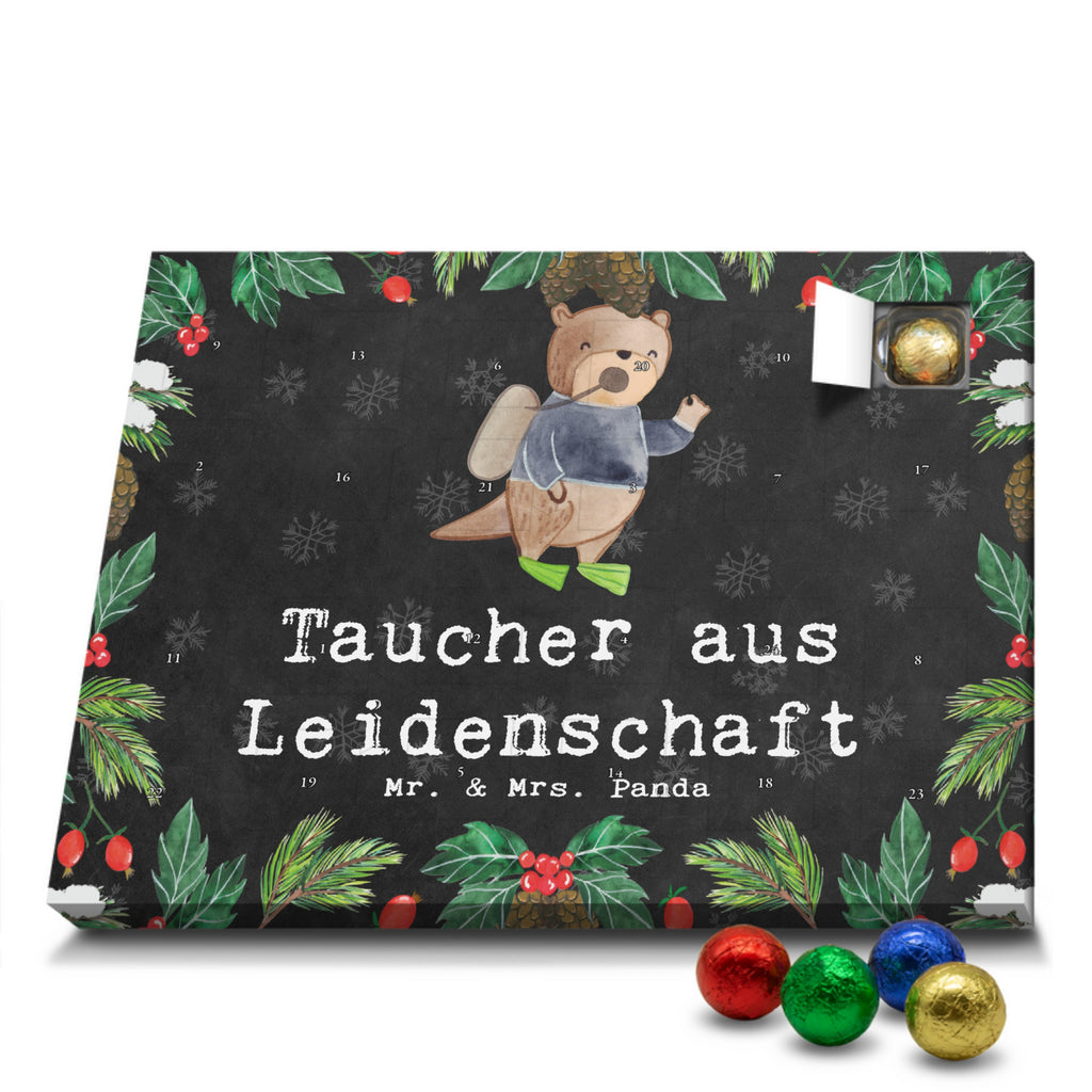 Schoko Adventskalender Taucher Leidenschaft Adventskalender, Schokoladen Adventskalender, Schoko Adventskalender, Beruf, Ausbildung, Jubiläum, Abschied, Rente, Kollege, Kollegin, Geschenk, Schenken, Arbeitskollege, Mitarbeiter, Firma, Danke, Dankeschön