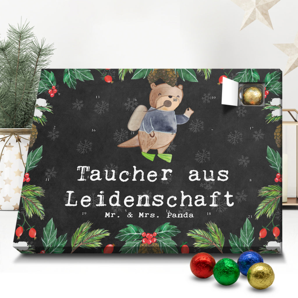 Schoko Adventskalender Taucher Leidenschaft Adventskalender, Schokoladen Adventskalender, Schoko Adventskalender, Beruf, Ausbildung, Jubiläum, Abschied, Rente, Kollege, Kollegin, Geschenk, Schenken, Arbeitskollege, Mitarbeiter, Firma, Danke, Dankeschön