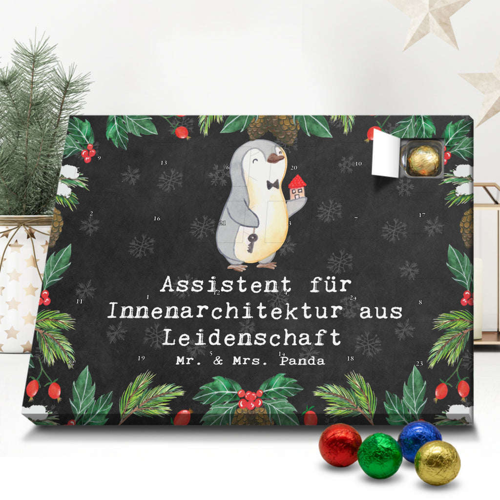 Schoko Adventskalender Assistent für Innenarchitektur Leidenschaft Adventskalender, Schokoladen Adventskalender, Schoko Adventskalender, Beruf, Ausbildung, Jubiläum, Abschied, Rente, Kollege, Kollegin, Geschenk, Schenken, Arbeitskollege, Mitarbeiter, Firma, Danke, Dankeschön