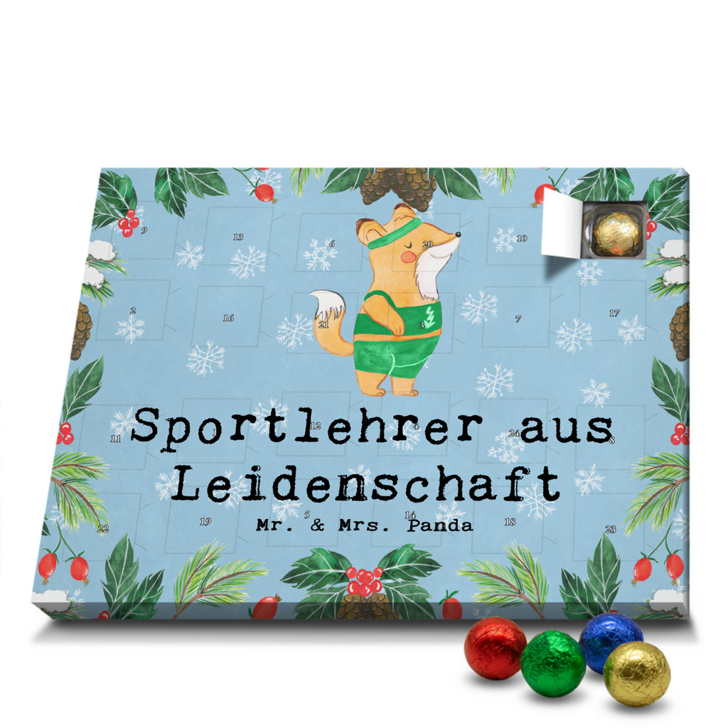 Schoko Adventskalender Sportlehrer Leidenschaft Adventskalender, Schokoladen Adventskalender, Schoko Adventskalender, Beruf, Ausbildung, Jubiläum, Abschied, Rente, Kollege, Kollegin, Geschenk, Schenken, Arbeitskollege, Mitarbeiter, Firma, Danke, Dankeschön