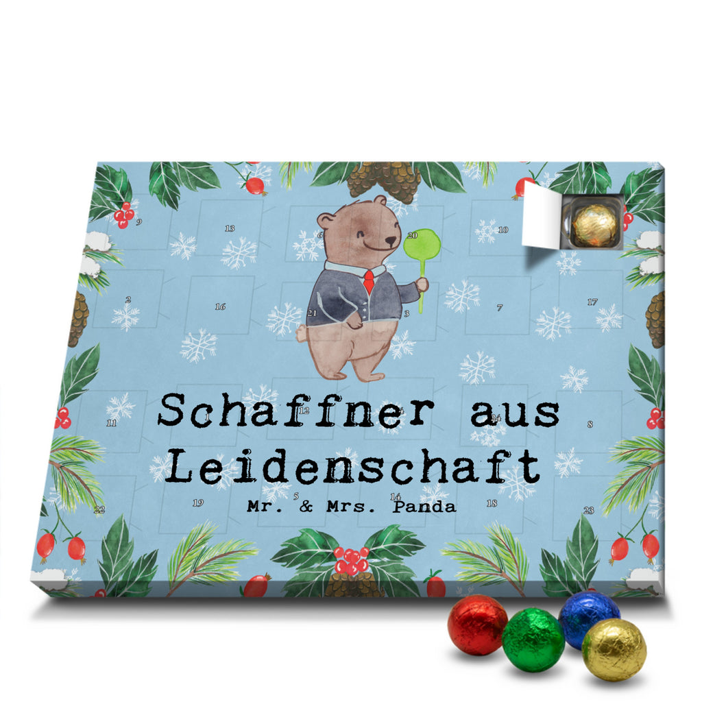 Schoko Adventskalender Schaffner Leidenschaft Adventskalender, Schokoladen Adventskalender, Schoko Adventskalender, Beruf, Ausbildung, Jubiläum, Abschied, Rente, Kollege, Kollegin, Geschenk, Schenken, Arbeitskollege, Mitarbeiter, Firma, Danke, Dankeschön