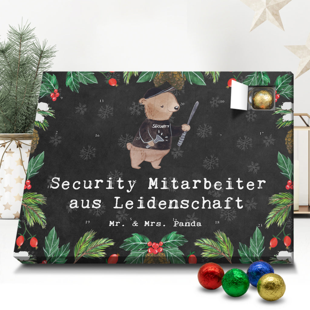 Schoko Adventskalender Security Mitarbeiter Leidenschaft Adventskalender, Schokoladen Adventskalender, Schoko Adventskalender, Beruf, Ausbildung, Jubiläum, Abschied, Rente, Kollege, Kollegin, Geschenk, Schenken, Arbeitskollege, Mitarbeiter, Firma, Danke, Dankeschön