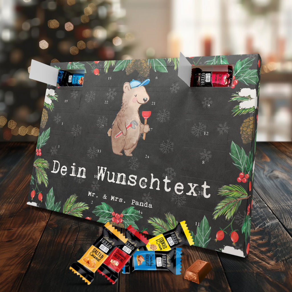 Personalisierter Markenschokolade Adventskalender Klempner Leidenschaft Personalisierter Adventskalender, Beruf, Ausbildung, Jubiläum, Abschied, Rente, Kollege, Kollegin, Geschenk, Schenken, Arbeitskollege, Mitarbeiter, Firma, Danke, Dankeschön, Klempner, Handwerker, Installateur, Meister, Gesellenprüfung, Fachbetrieb, Bauklempner, Sanitärinstallationen