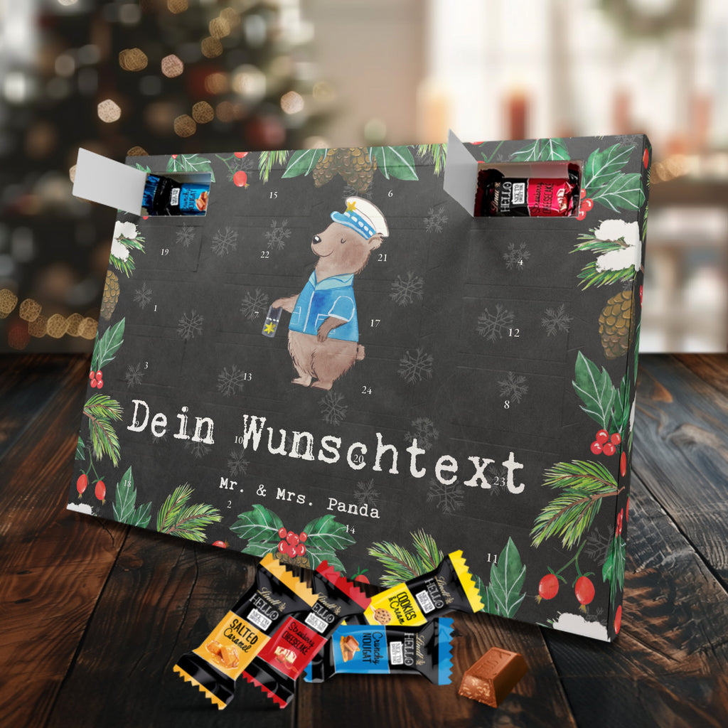 Personalisierter Markenschokolade Adventskalender Polizeivollzugsbeamter Leidenschaft Personalisierter Adventskalender, Beruf, Ausbildung, Jubiläum, Abschied, Rente, Kollege, Kollegin, Geschenk, Schenken, Arbeitskollege, Mitarbeiter, Firma, Danke, Dankeschön, Polizeivollzugsbeamter, Polizist, Polizei