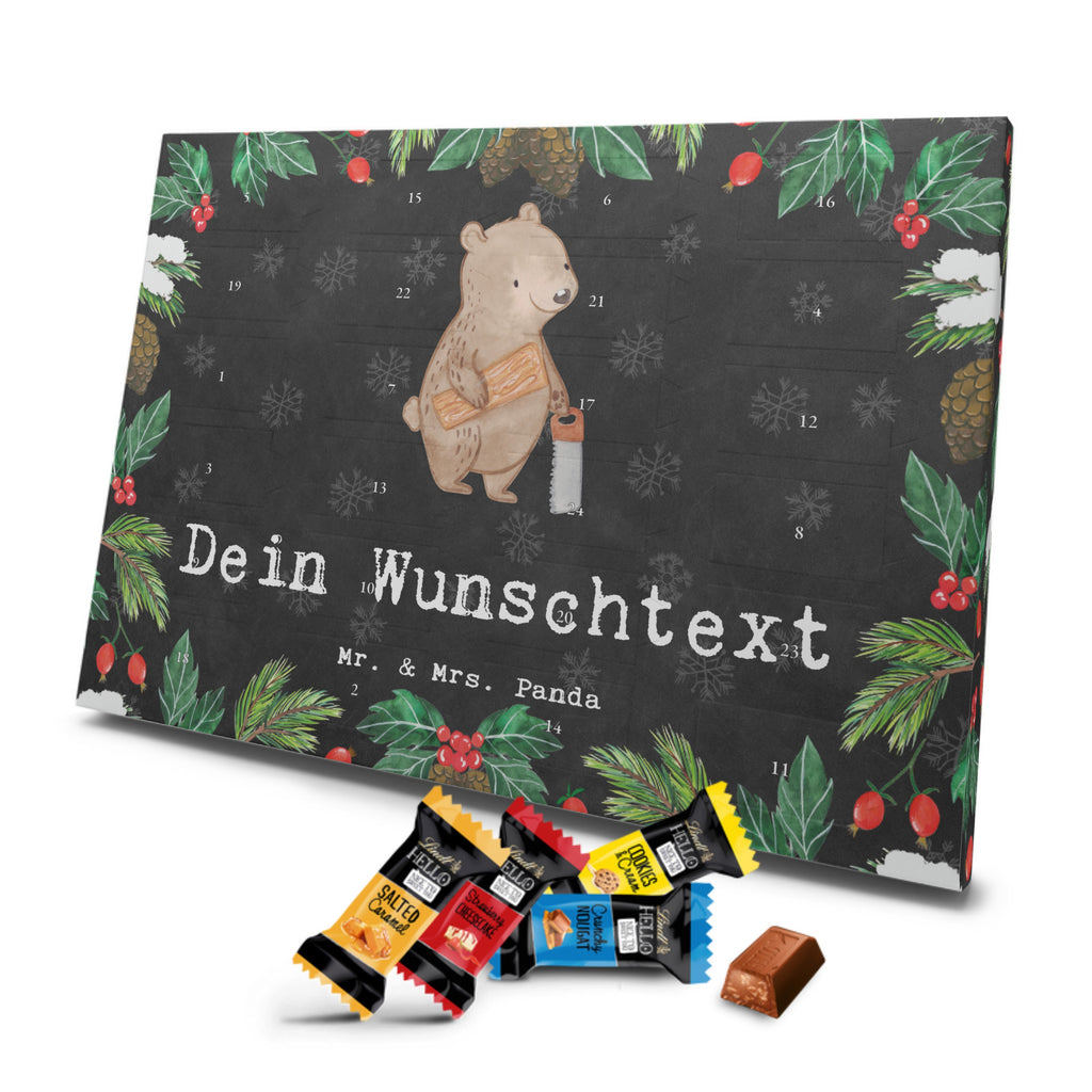 Personalisierter Markenschokolade Adventskalender Tischler Leidenschaft Personalisierter Adventskalender, Beruf, Ausbildung, Jubiläum, Abschied, Rente, Kollege, Kollegin, Geschenk, Schenken, Arbeitskollege, Mitarbeiter, Firma, Danke, Dankeschön