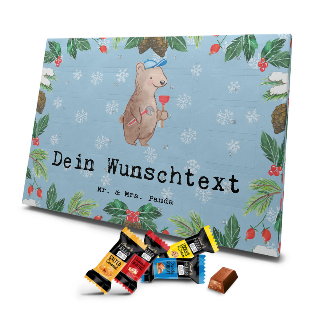 Personalisierter Markenschokolade Adventskalender Klempner Leidenschaft Personalisierter Adventskalender, Beruf, Ausbildung, Jubiläum, Abschied, Rente, Kollege, Kollegin, Geschenk, Schenken, Arbeitskollege, Mitarbeiter, Firma, Danke, Dankeschön, Klempner, Handwerker, Installateur, Meister, Gesellenprüfung, Fachbetrieb, Bauklempner, Sanitärinstallationen