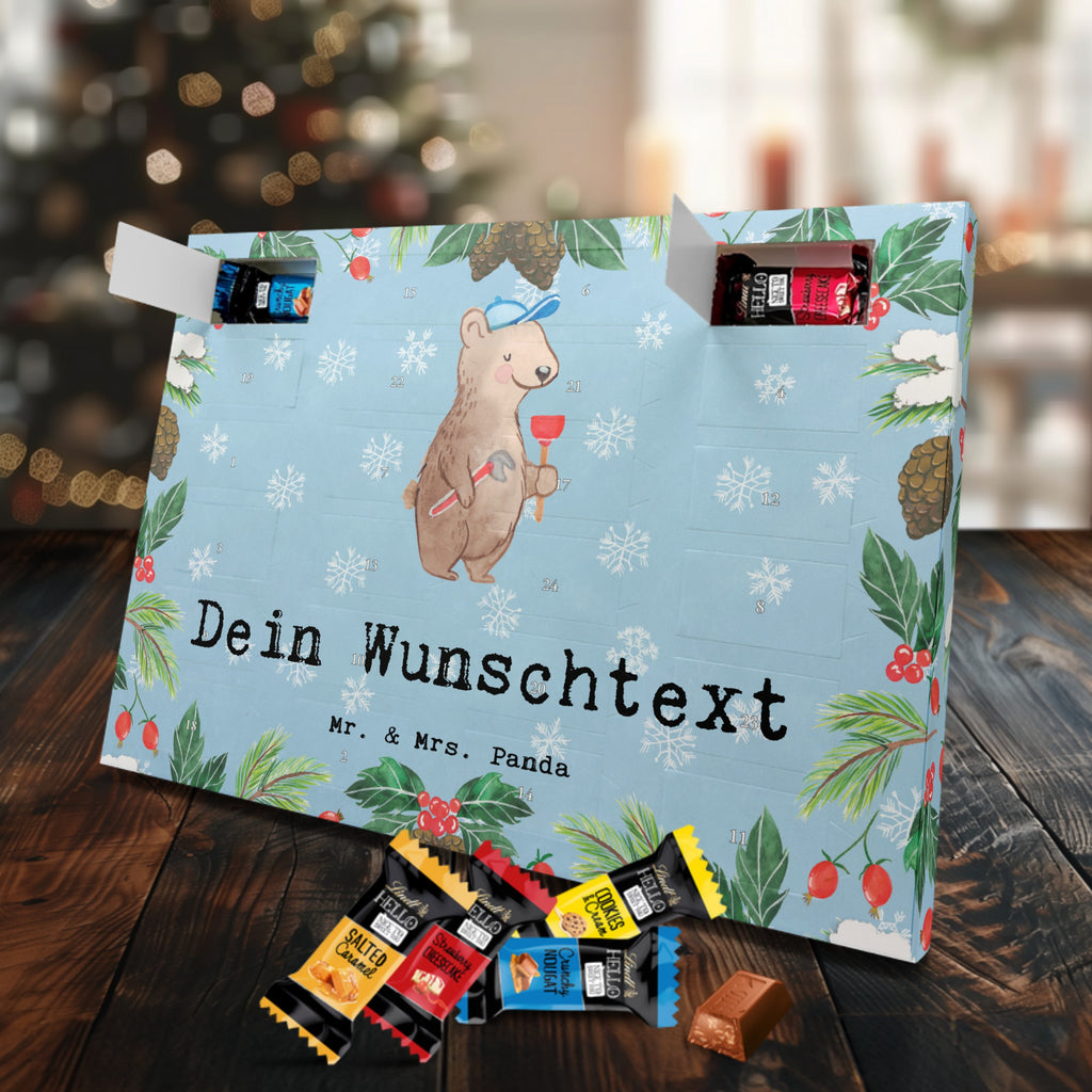 Personalisierter Markenschokolade Adventskalender Klempner Leidenschaft Personalisierter Adventskalender, Beruf, Ausbildung, Jubiläum, Abschied, Rente, Kollege, Kollegin, Geschenk, Schenken, Arbeitskollege, Mitarbeiter, Firma, Danke, Dankeschön, Klempner, Handwerker, Installateur, Meister, Gesellenprüfung, Fachbetrieb, Bauklempner, Sanitärinstallationen