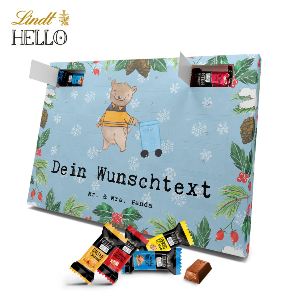 Personalisierter Markenschokolade Adventskalender Müllwerker Leidenschaft Personalisierter Adventskalender, Beruf, Ausbildung, Jubiläum, Abschied, Rente, Kollege, Kollegin, Geschenk, Schenken, Arbeitskollege, Mitarbeiter, Firma, Danke, Dankeschön, Müllwerker, Fachkraft Kreislauf- und Abfallwirtschaft, Müllentsorger, Kehrichtmann, Müllmann, Müllfahrer