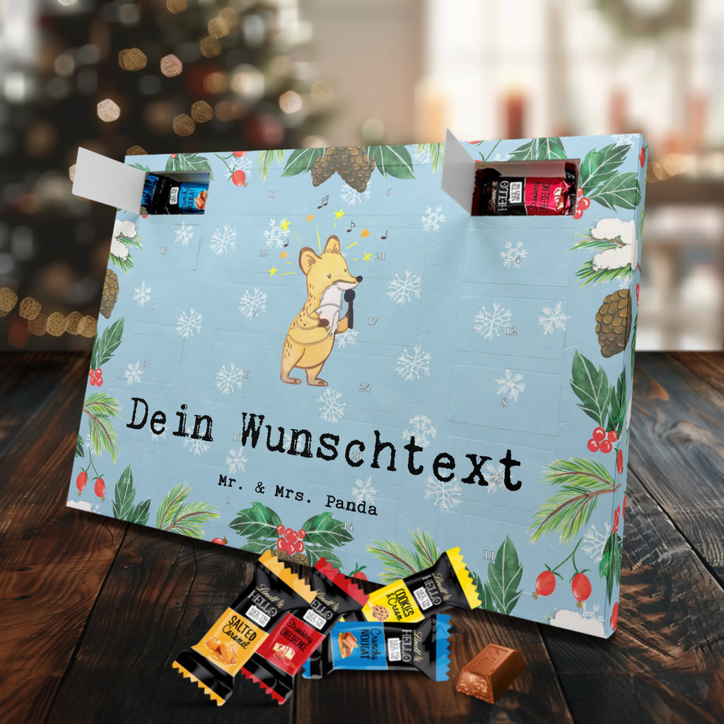 Personalisierter Markenschokolade Adventskalender Sänger Leidenschaft Personalisierter Adventskalender, Beruf, Ausbildung, Jubiläum, Abschied, Rente, Kollege, Kollegin, Geschenk, Schenken, Arbeitskollege, Mitarbeiter, Firma, Danke, Dankeschön