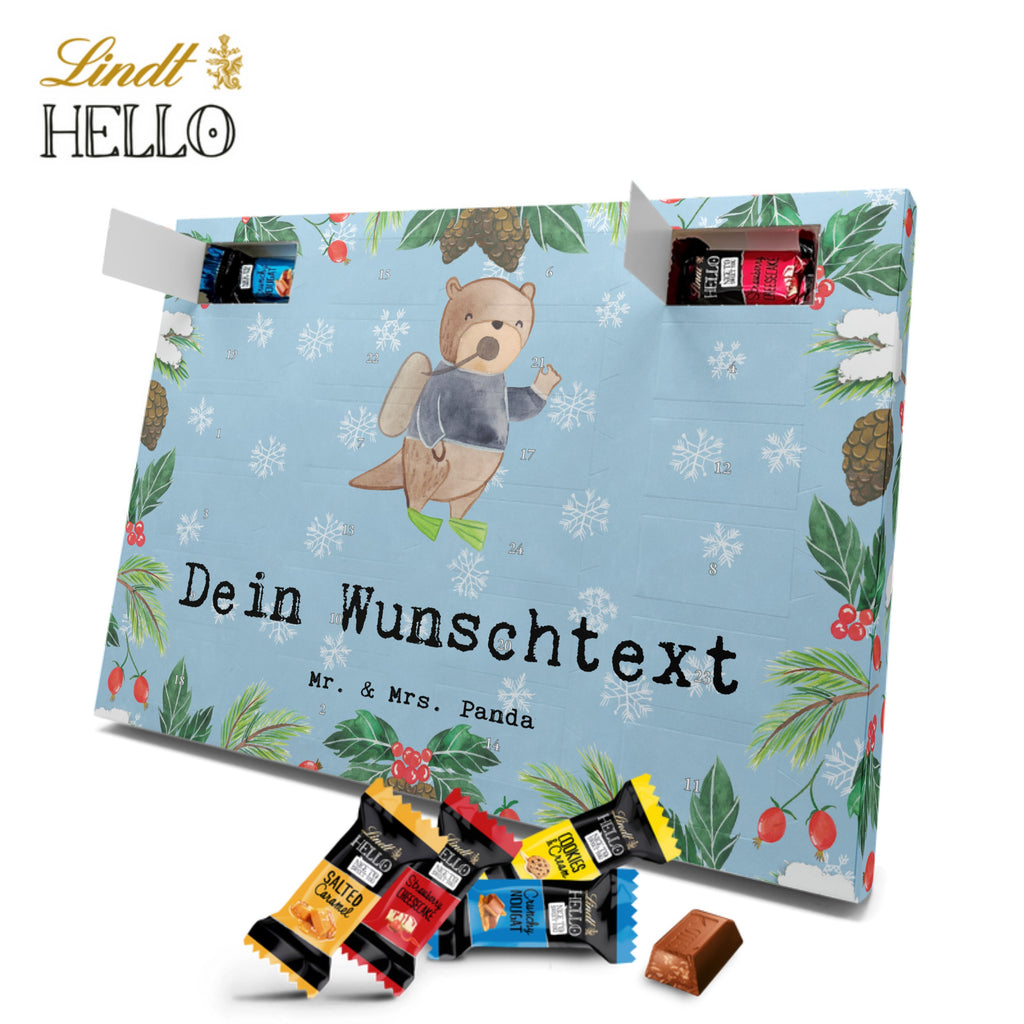 Personalisierter Markenschokolade Adventskalender Taucher Leidenschaft Personalisierter Adventskalender, Beruf, Ausbildung, Jubiläum, Abschied, Rente, Kollege, Kollegin, Geschenk, Schenken, Arbeitskollege, Mitarbeiter, Firma, Danke, Dankeschön