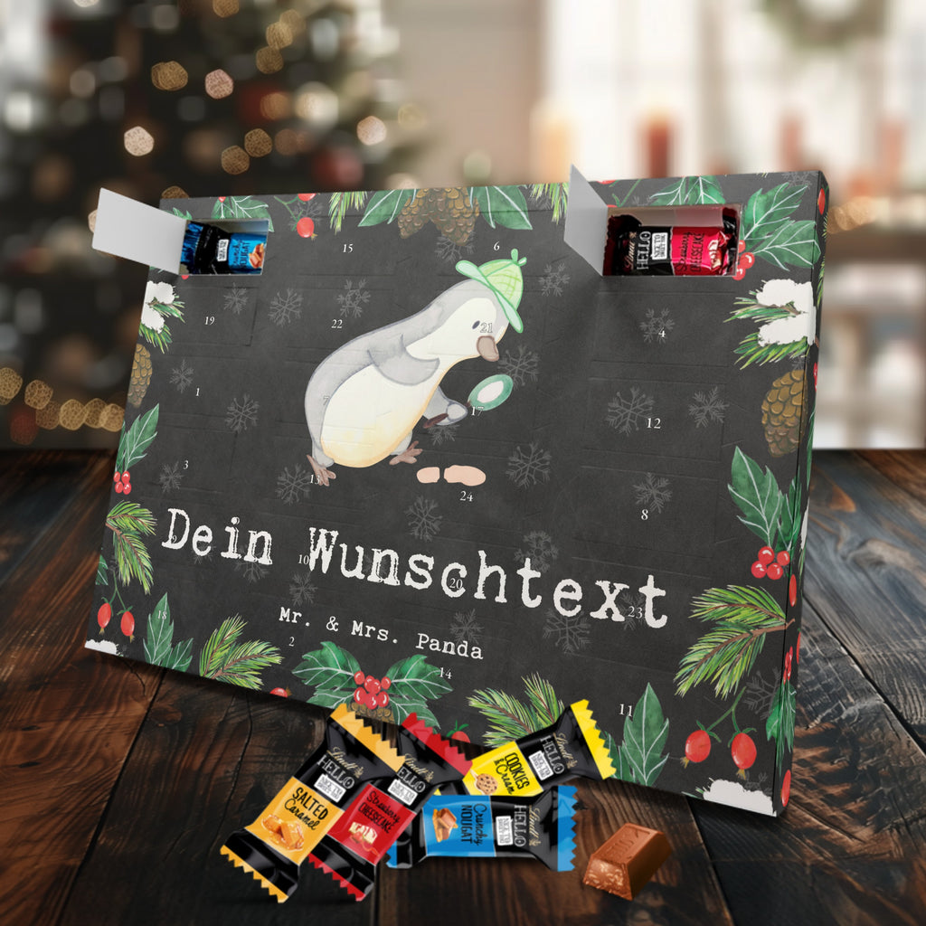 Personalisierter Markenschokolade Adventskalender Detektiv Leidenschaft Personalisierter Adventskalender, Beruf, Ausbildung, Jubiläum, Abschied, Rente, Kollege, Kollegin, Geschenk, Schenken, Arbeitskollege, Mitarbeiter, Firma, Danke, Dankeschön, Detektiv, Ermittler, Agent, Privatdetektei, Berufsdetektiv, Wirtschaftsdetektei, Detektivausbildung, Spurensuche