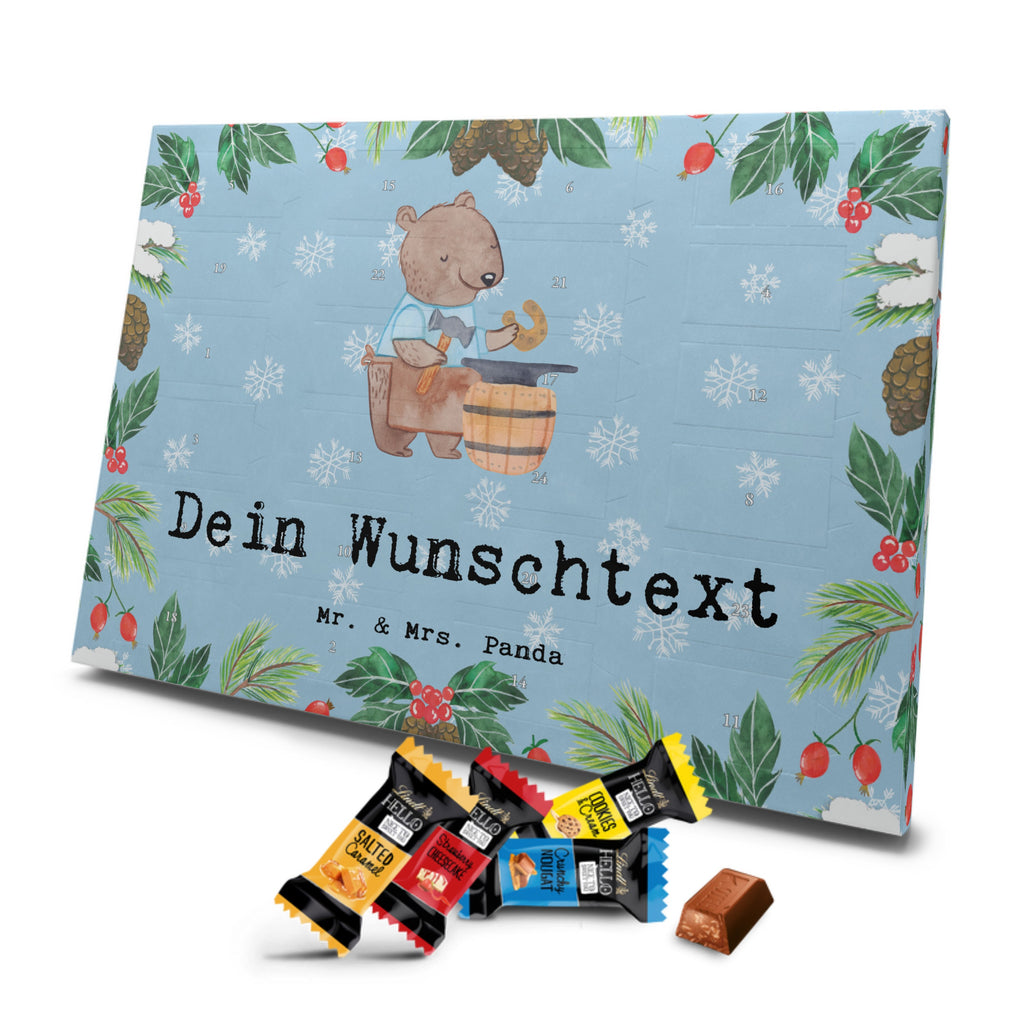 Personalisierter Markenschokolade Adventskalender Schmied Leidenschaft Personalisierter Adventskalender, Beruf, Ausbildung, Jubiläum, Abschied, Rente, Kollege, Kollegin, Geschenk, Schenken, Arbeitskollege, Mitarbeiter, Firma, Danke, Dankeschön