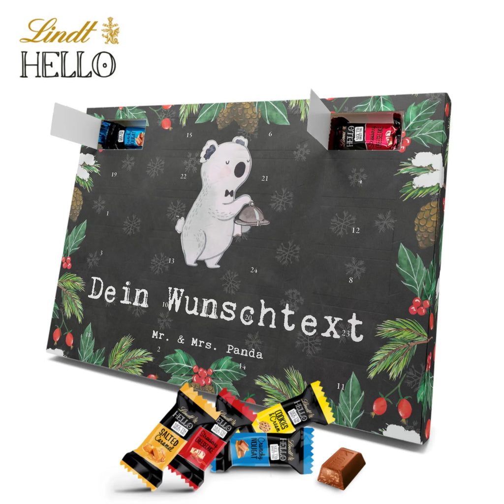 Personalisierter Markenschokolade Adventskalender Kellner Leidenschaft Personalisierter Adventskalender, Beruf, Ausbildung, Jubiläum, Abschied, Rente, Kollege, Kollegin, Geschenk, Schenken, Arbeitskollege, Mitarbeiter, Firma, Danke, Dankeschön, Kellner, Servicekraft, Restaurant, Ober