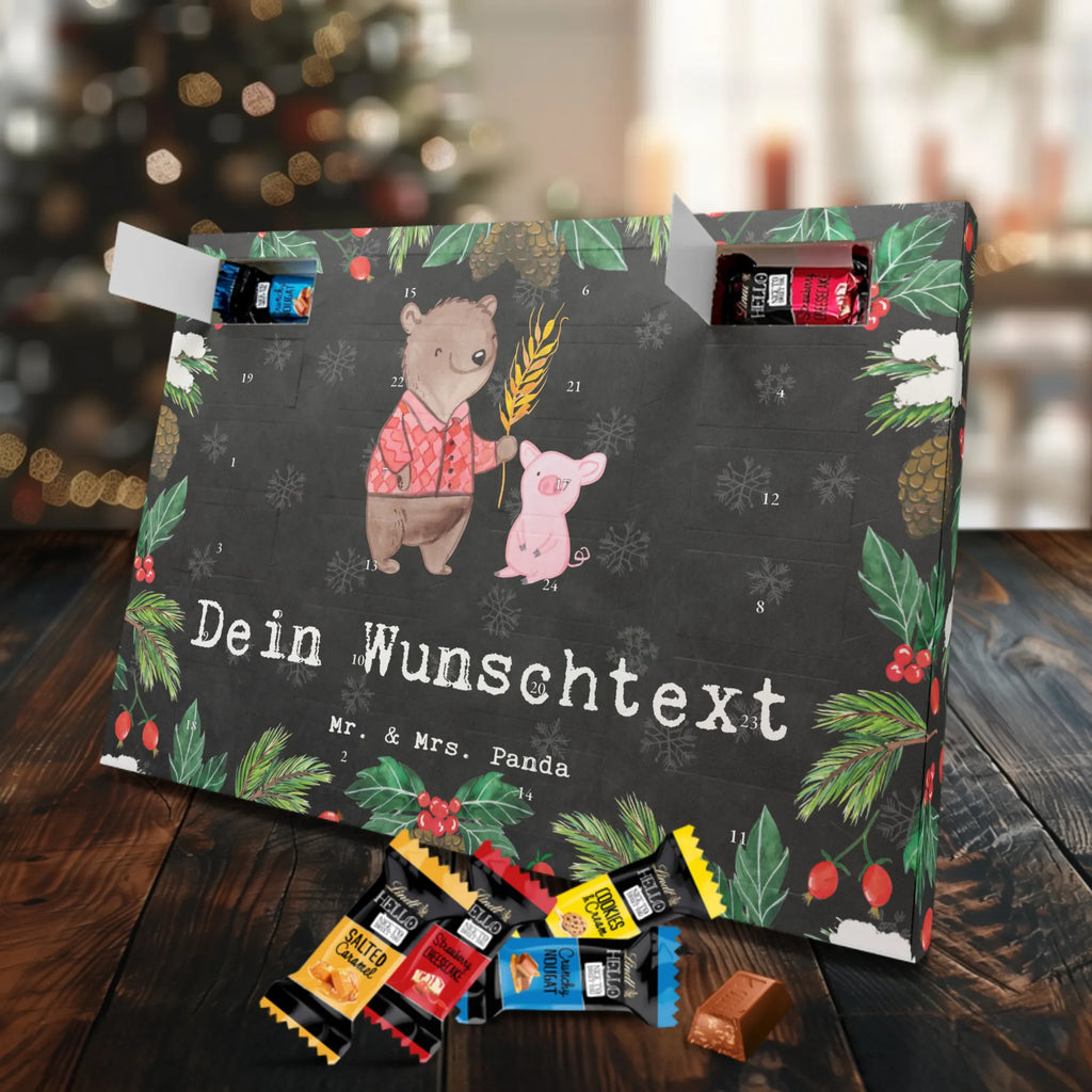 Personalisierter Markenschokolade Adventskalender Bauer Leidenschaft Personalisierter Adventskalender, Beruf, Ausbildung, Jubiläum, Abschied, Rente, Kollege, Kollegin, Geschenk, Schenken, Arbeitskollege, Mitarbeiter, Firma, Danke, Dankeschön, Landwirt; Bauer, Tierwirt, Agronom, Farmer, Bauernhof