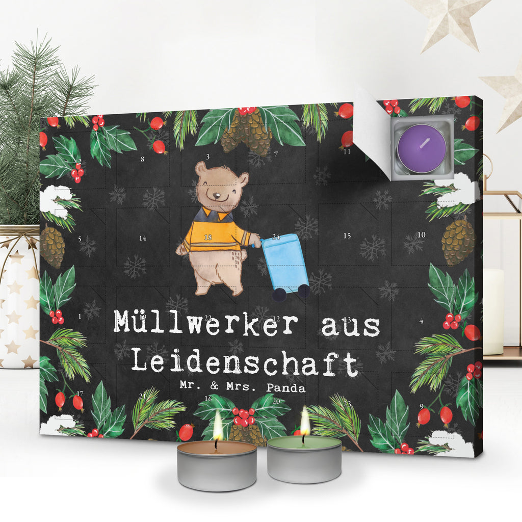 Duftkerzen Adventskalender Müllwerker Leidenschaft Adventskalender, Kerzen Adventskalender, Duftkerzen Adventskalender, Beruf, Ausbildung, Jubiläum, Abschied, Rente, Kollege, Kollegin, Geschenk, Schenken, Arbeitskollege, Mitarbeiter, Firma, Danke, Dankeschön, Müllwerker, Fachkraft Kreislauf- und Abfallwirtschaft, Müllentsorger, Kehrichtmann, Müllmann, Müllfahrer