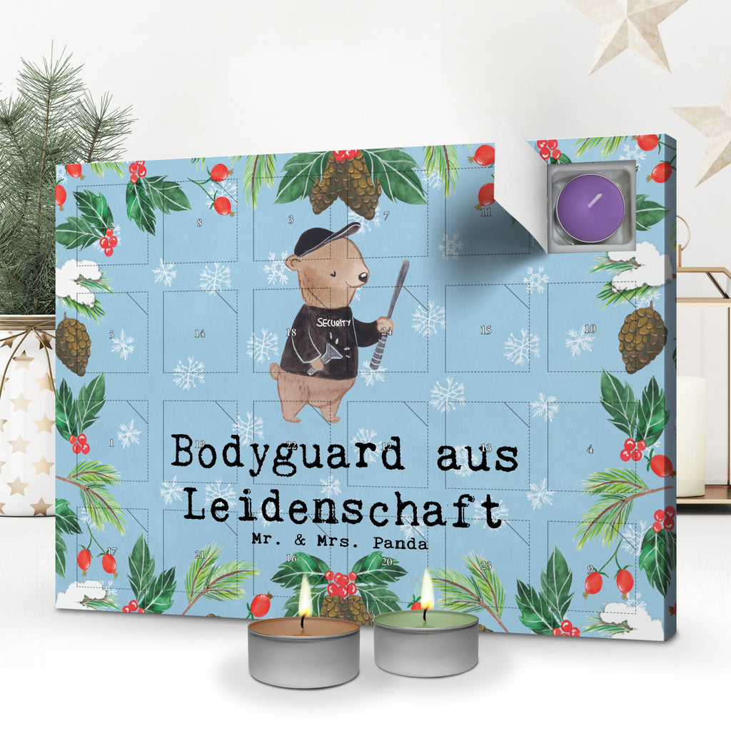 Duftkerzen Adventskalender Bodyguard Leidenschaft Adventskalender, Kerzen Adventskalender, Duftkerzen Adventskalender, Beruf, Ausbildung, Jubiläum, Abschied, Rente, Kollege, Kollegin, Geschenk, Schenken, Arbeitskollege, Mitarbeiter, Firma, Danke, Dankeschön, Bodyguard, Personenschützer