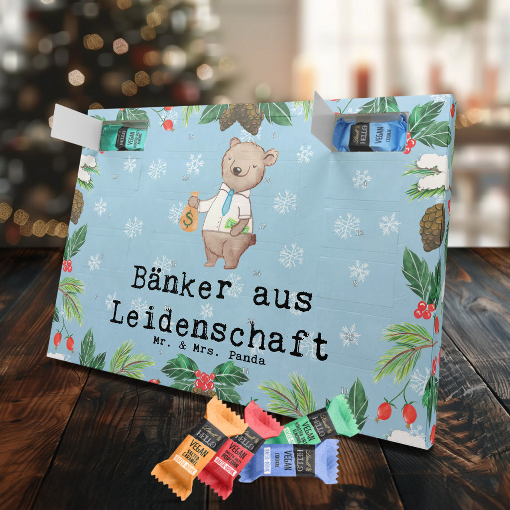 Veganer Adventskalender Bänker Leidenschaft Schokoladen Adventskalender, Beruf, Ausbildung, Jubiläum, Abschied, Rente, Kollege, Kollegin, Geschenk, Schenken, Arbeitskollege, Mitarbeiter, Firma, Danke, Dankeschön, Bänker, Bankfachmann, Bankangestellter, Bankberater