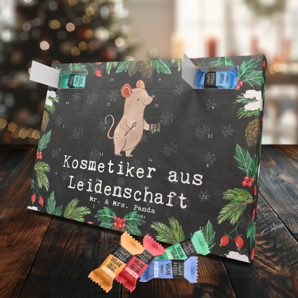 Veganer Adventskalender Kosmetiker Leidenschaft Schokoladen Adventskalender, Beruf, Ausbildung, Jubiläum, Abschied, Rente, Kollege, Kollegin, Geschenk, Schenken, Arbeitskollege, Mitarbeiter, Firma, Danke, Dankeschön, Kosmetiker, Make Up Artist, Maskenbildner, Visagist, Beauty Salon, Kosmetikstudio, Eröffnung