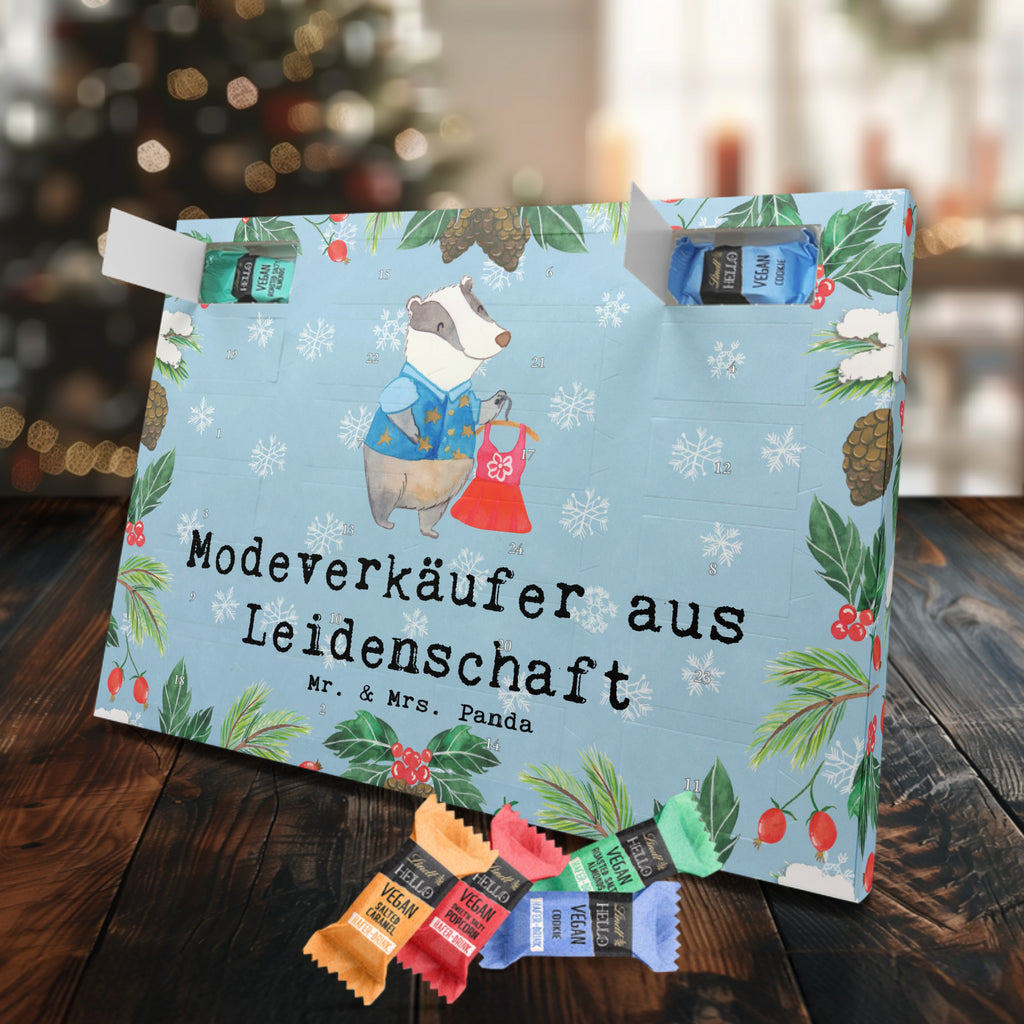 Veganer Adventskalender Modeverkäufer Leidenschaft Schokoladen Adventskalender, Beruf, Ausbildung, Jubiläum, Abschied, Rente, Kollege, Kollegin, Geschenk, Schenken, Arbeitskollege, Mitarbeiter, Firma, Danke, Dankeschön, Modeverkäufer, Verkäufer, Fashion Store