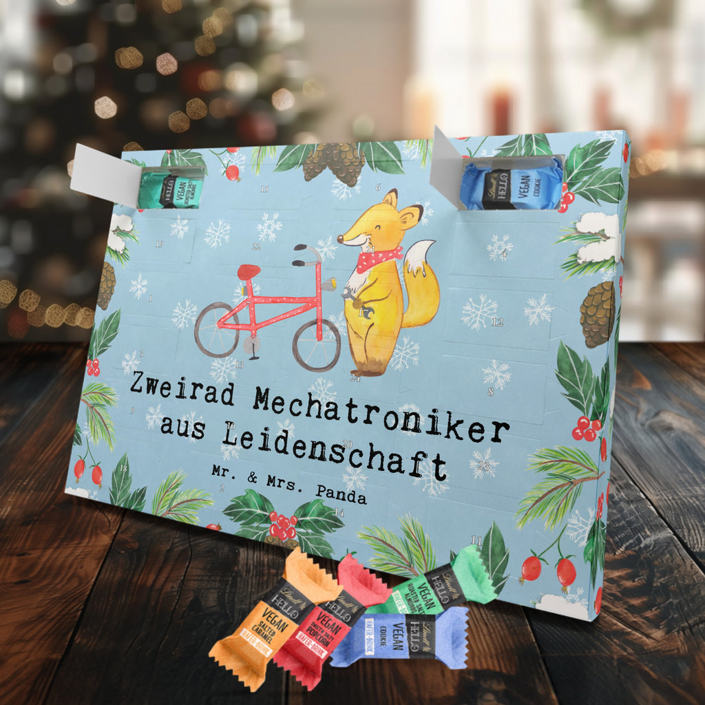 Veganer Adventskalender Zweirad Mechatroniker Leidenschaft Schokoladen Adventskalender, Beruf, Ausbildung, Jubiläum, Abschied, Rente, Kollege, Kollegin, Geschenk, Schenken, Arbeitskollege, Mitarbeiter, Firma, Danke, Dankeschön