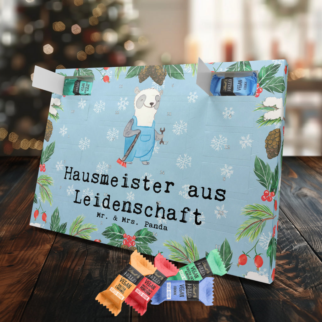 Veganer Adventskalender Hausmeister Leidenschaft Schokoladen Adventskalender, Beruf, Ausbildung, Jubiläum, Abschied, Rente, Kollege, Kollegin, Geschenk, Schenken, Arbeitskollege, Mitarbeiter, Firma, Danke, Dankeschön, Hausmeister, Concierge, Hausverwalter, Facility Manager