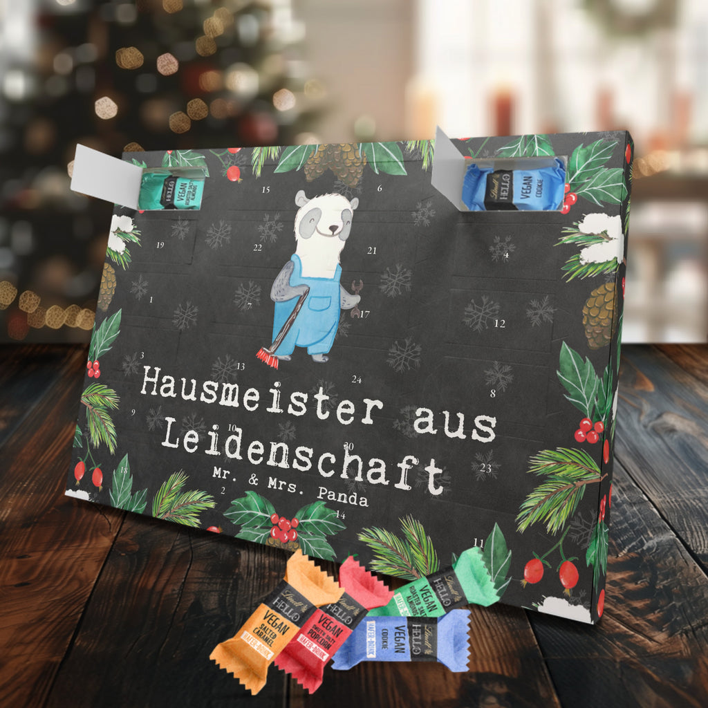 Veganer Adventskalender Hausmeister Leidenschaft Schokoladen Adventskalender, Beruf, Ausbildung, Jubiläum, Abschied, Rente, Kollege, Kollegin, Geschenk, Schenken, Arbeitskollege, Mitarbeiter, Firma, Danke, Dankeschön, Hausmeister, Concierge, Hausverwalter, Facility Manager