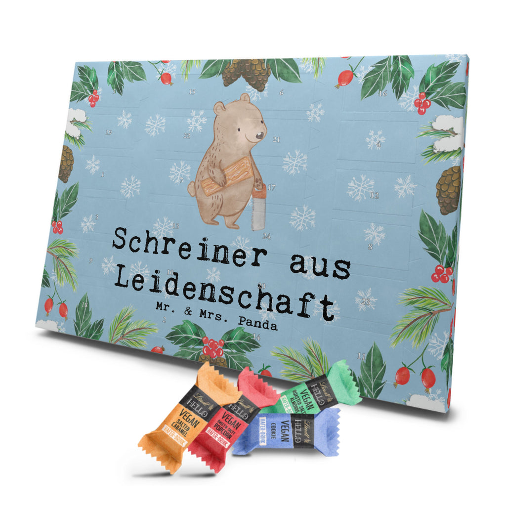 Veganer Adventskalender Schreiner Leidenschaft Schokoladen Adventskalender, Beruf, Ausbildung, Jubiläum, Abschied, Rente, Kollege, Kollegin, Geschenk, Schenken, Arbeitskollege, Mitarbeiter, Firma, Danke, Dankeschön