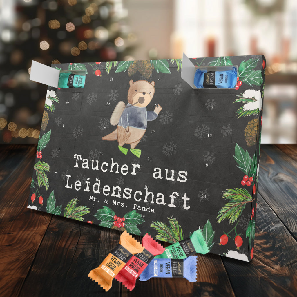 Veganer Adventskalender Taucher Leidenschaft Schokoladen Adventskalender, Beruf, Ausbildung, Jubiläum, Abschied, Rente, Kollege, Kollegin, Geschenk, Schenken, Arbeitskollege, Mitarbeiter, Firma, Danke, Dankeschön