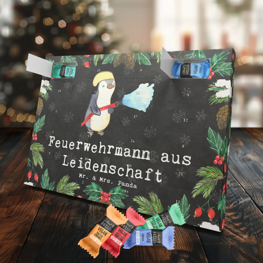 Veganer Adventskalender Feuerwehrmann Leidenschaft Schokoladen Adventskalender, Beruf, Ausbildung, Jubiläum, Abschied, Rente, Kollege, Kollegin, Geschenk, Schenken, Arbeitskollege, Mitarbeiter, Firma, Danke, Dankeschön, Feuerwehrmann, Feuerwehrhauptmann, Brandschutz, Feuerwehr, freiwillige Feuerwehr