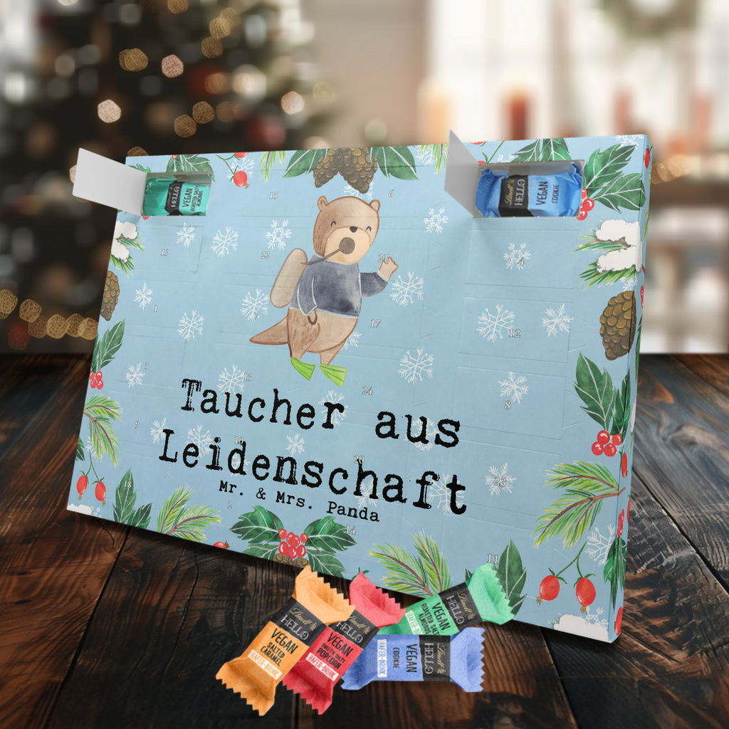 Veganer Adventskalender Taucher Leidenschaft Schokoladen Adventskalender, Beruf, Ausbildung, Jubiläum, Abschied, Rente, Kollege, Kollegin, Geschenk, Schenken, Arbeitskollege, Mitarbeiter, Firma, Danke, Dankeschön