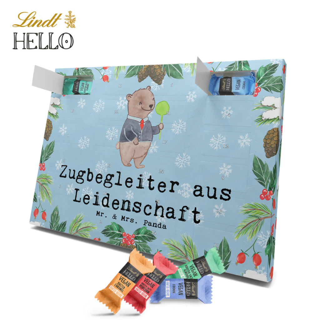 Veganer Adventskalender Zugbegleiter Leidenschaft Schokoladen Adventskalender, Beruf, Ausbildung, Jubiläum, Abschied, Rente, Kollege, Kollegin, Geschenk, Schenken, Arbeitskollege, Mitarbeiter, Firma, Danke, Dankeschön