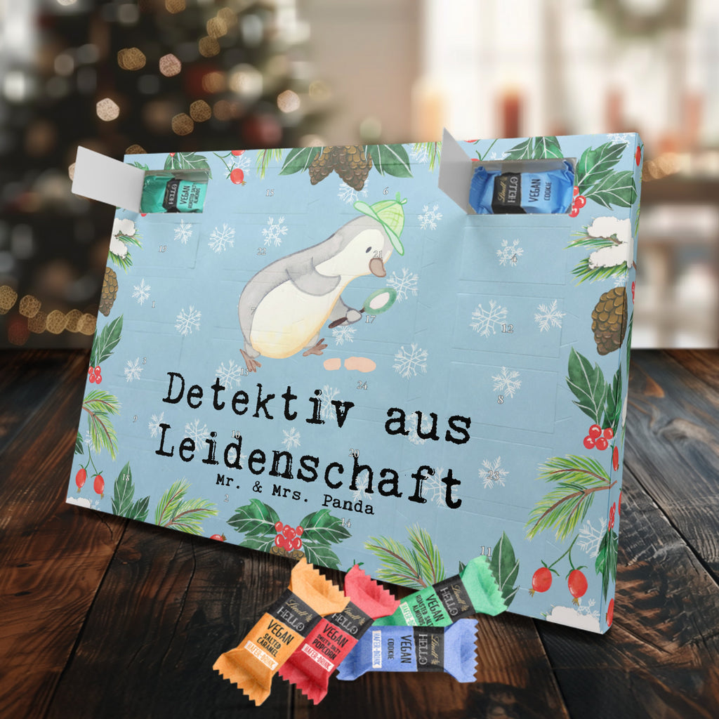 Veganer Adventskalender Detektiv Leidenschaft Schokoladen Adventskalender, Beruf, Ausbildung, Jubiläum, Abschied, Rente, Kollege, Kollegin, Geschenk, Schenken, Arbeitskollege, Mitarbeiter, Firma, Danke, Dankeschön, Detektiv, Ermittler, Agent, Privatdetektei, Berufsdetektiv, Wirtschaftsdetektei, Detektivausbildung, Spurensuche